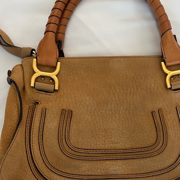 Chloe Marcie Medium Suede Handbag - Picture 4 of 11